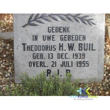 Grafstenen kerkhof Herwen Coll. HKR (328) Th. H.W.Buil